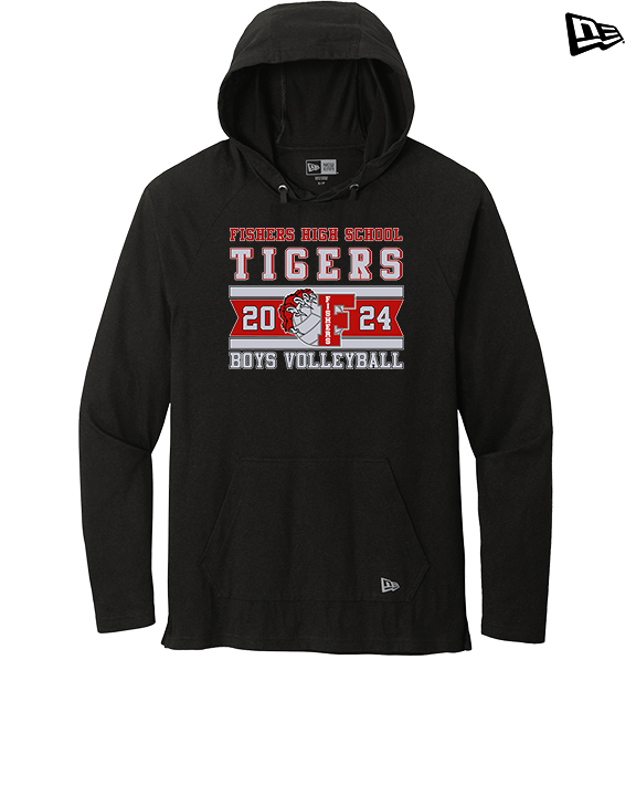 Fishers HS Boys Volleyball Stamp - New Era Tri-Blend Hoodie