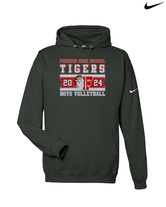 Fishers HS Boys Volleyball Stamp - Nike Club Fleece Hoodie