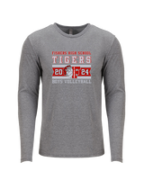 Fishers HS Boys Volleyball Stamp - Tri - Blend Long Sleeve