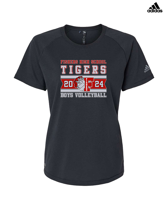 Fishers HS Boys Volleyball Stamp - Womens Adidas Performance Shirt