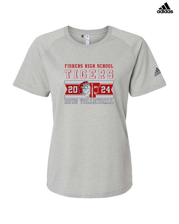Fishers HS Boys Volleyball Stamp - Womens Adidas Performance Shirt