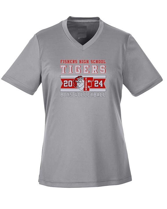 Fishers HS Boys Volleyball Stamp - Womens Performance Shirt