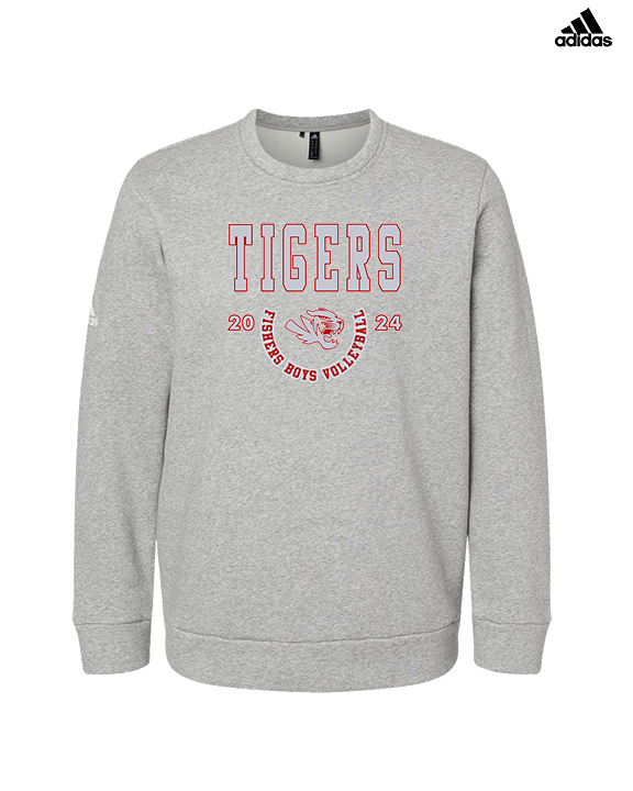Fishers HS Boys Volleyball Swoop - Mens Adidas Crewneck