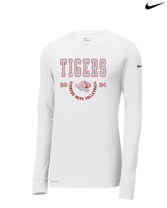 Fishers HS Boys Volleyball Swoop - Mens Nike Longsleeve
