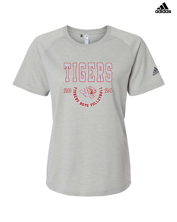 Fishers HS Boys Volleyball Swoop - Womens Adidas Performance Shirt