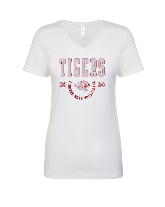 Fishers HS Boys Volleyball Swoop - Womens Vneck