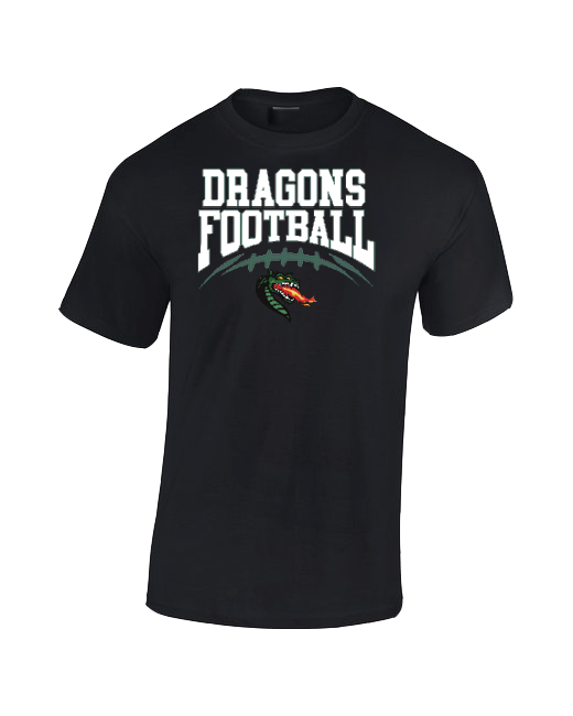 Delta Charter Dragons Football - Cotton T-Shirt