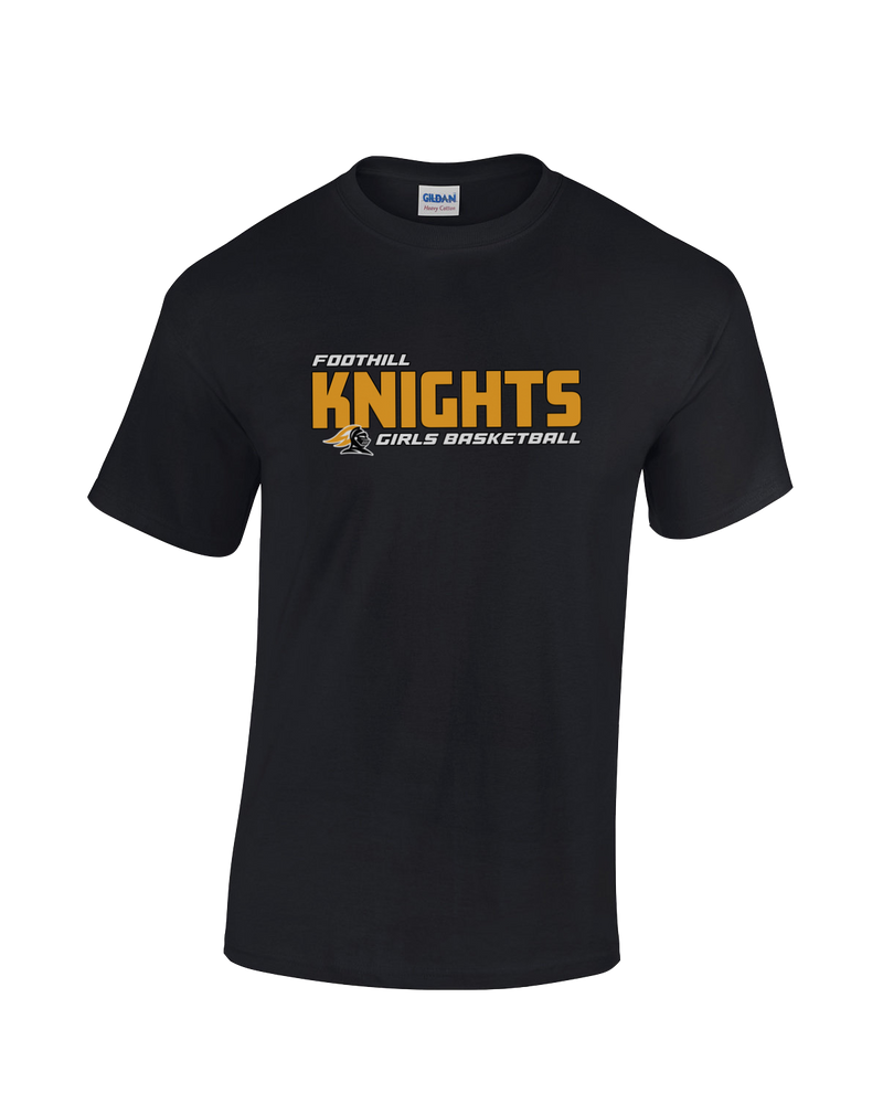 Foothill HS Girls Basketball Bold - Cotton T-Shirt