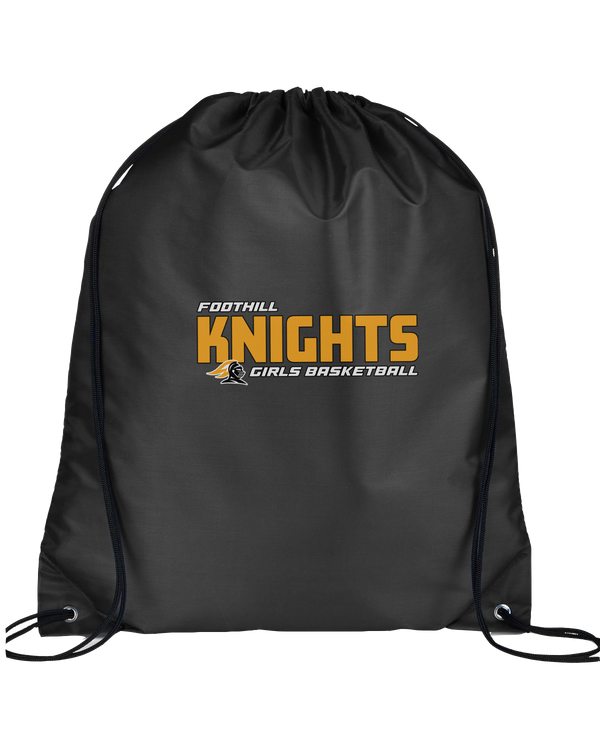 Foothill HS Girls Basketball Bold - Drawstring Bag