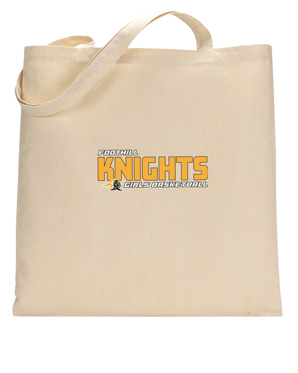 Foothill HS Girls Basketball Bold - Tote Bag