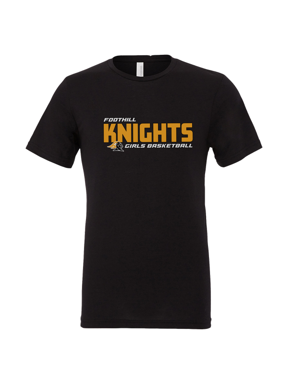 Foothill HS Girls Basketball Bold - Mens Tri Blend Shirt