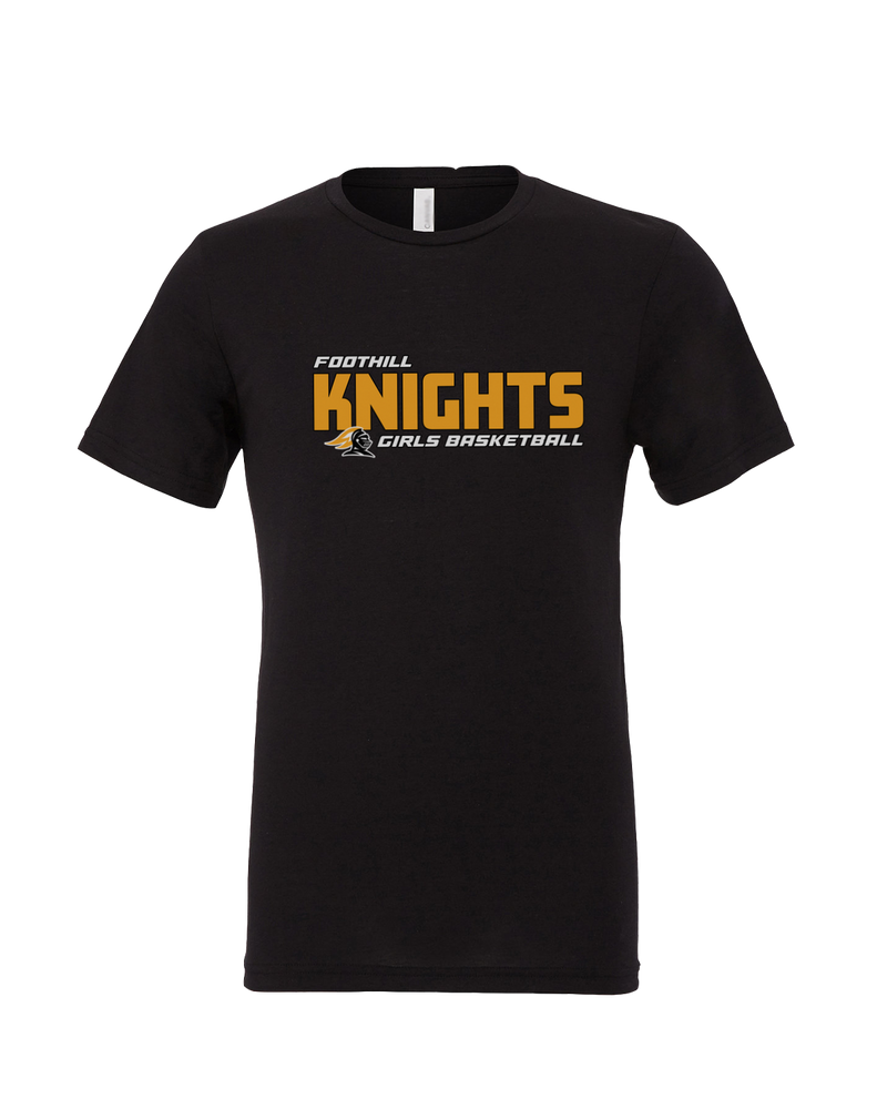 Foothill HS Girls Basketball Bold - Mens Tri Blend Shirt