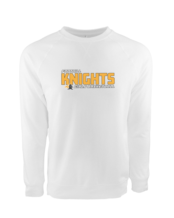 Foothill HS Girls Basketball Bold - Crewneck Sweatshirt