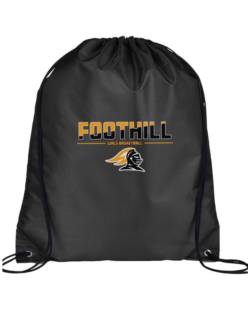 Foothill HS Girls Basketball Cut - Drawstring Bag