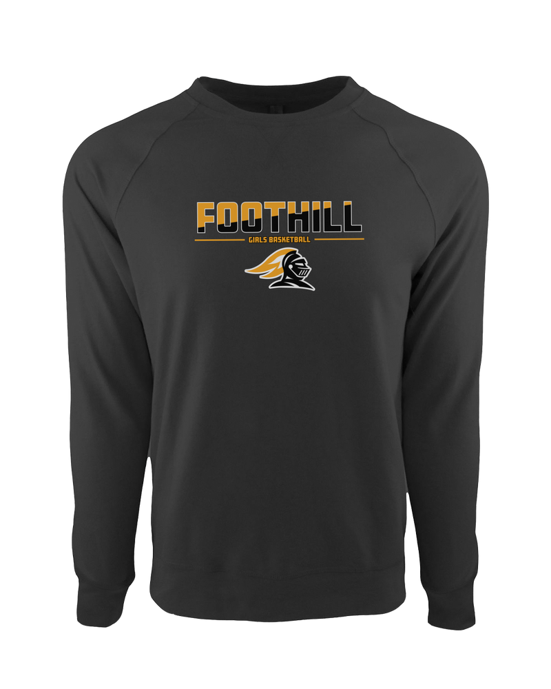 Foothill HS Girls Basketball Cut - Crewneck Sweatshirt