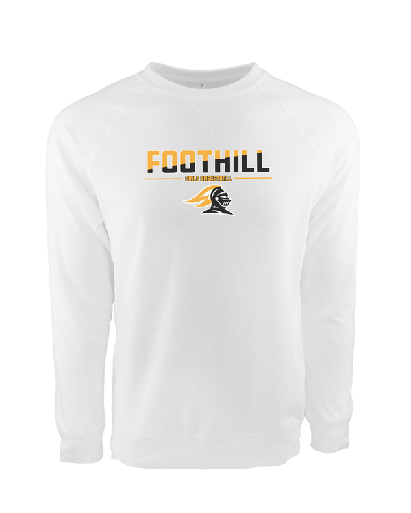 Foothill HS Girls Basketball Cut - Crewneck Sweatshirt