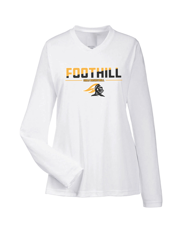 Foothill HS Girls Basketball Cut - Womens Performance Long Sleeve
