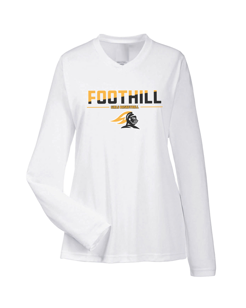 Foothill HS Girls Basketball Cut - Womens Performance Long Sleeve