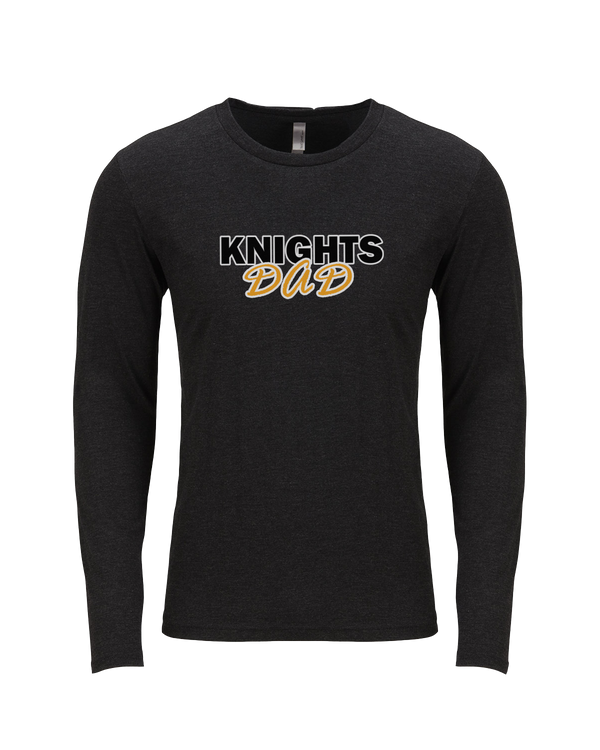 Foothill HS Knights Dad - Tri Blend Long Sleeve