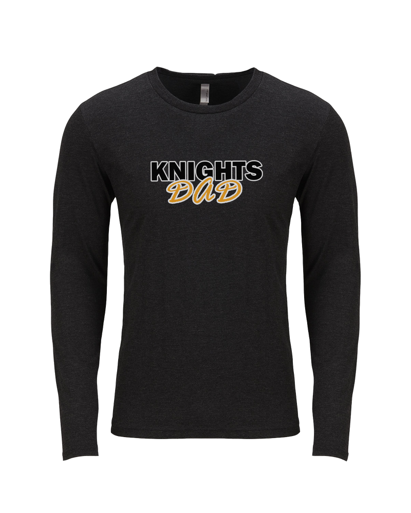 Foothill HS Knights Dad - Tri Blend Long Sleeve