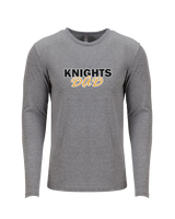 Foothill HS Knights Dad - Tri Blend Long Sleeve