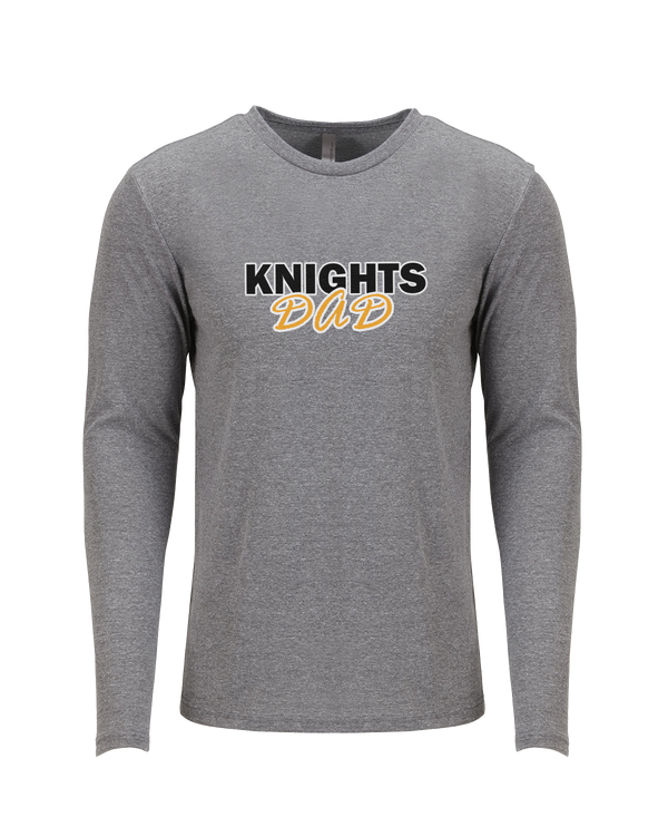Foothill HS Knights Dad - Tri Blend Long Sleeve