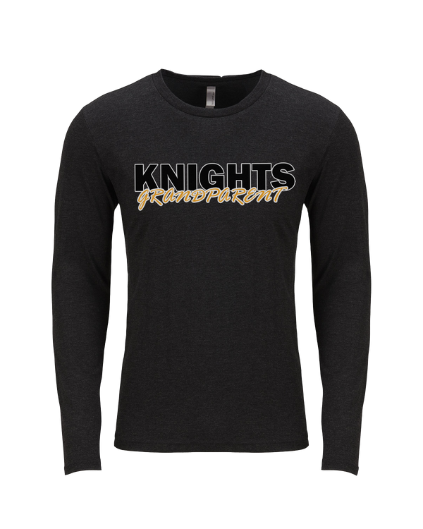 Foothill HS Knights Grandparent - Tri Blend Long Sleeve