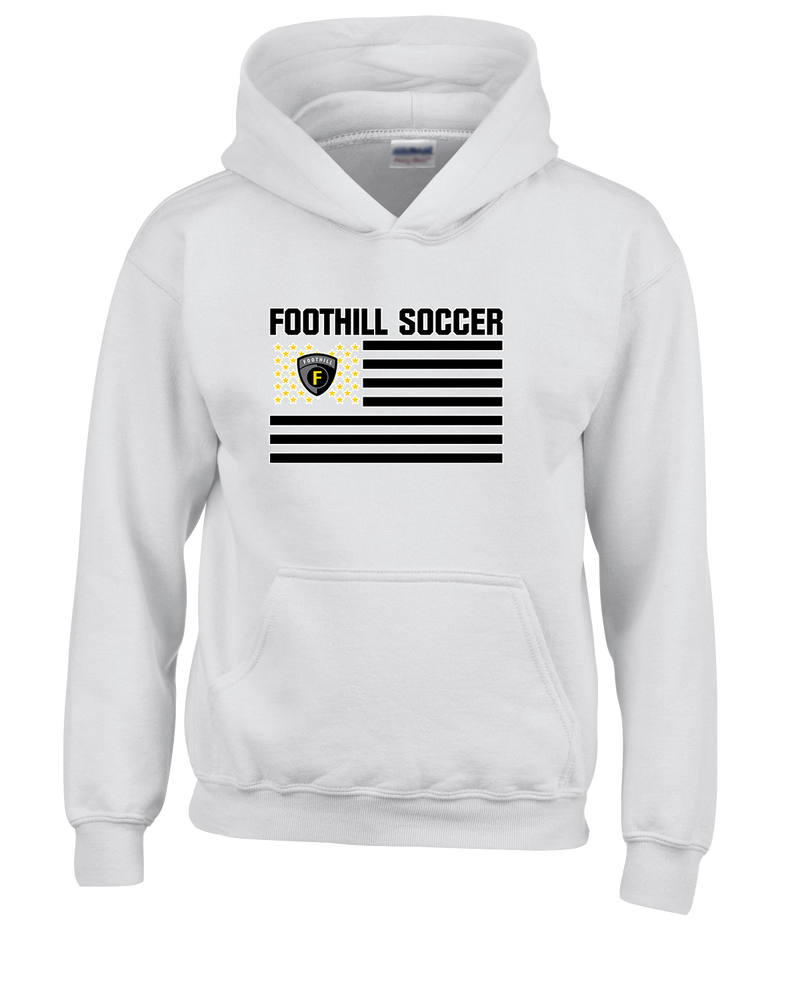 Foothill HS Boys Soccer Logo 4  - Cotton Hoodie