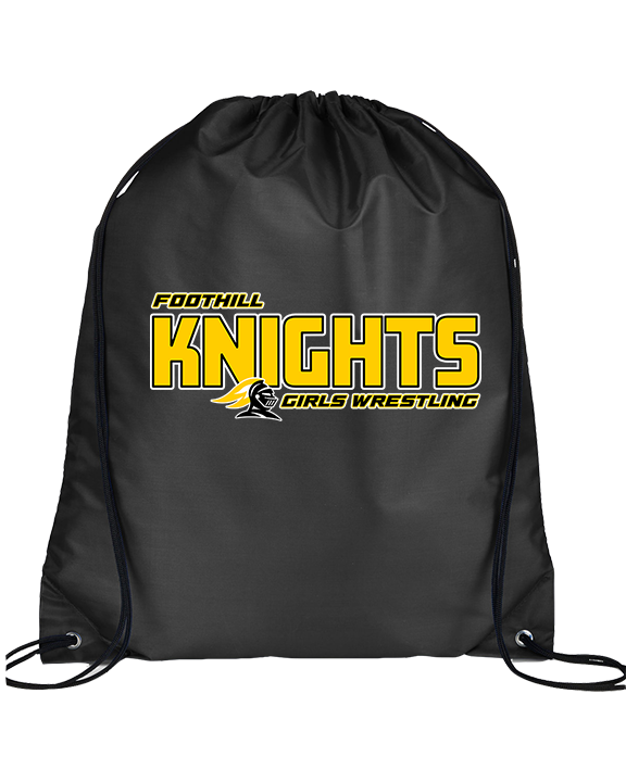 Foothill HS Wrestling Bold - Drawstring Bag