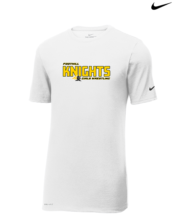 Foothill HS Wrestling Bold - Mens Nike Cotton Poly Tee