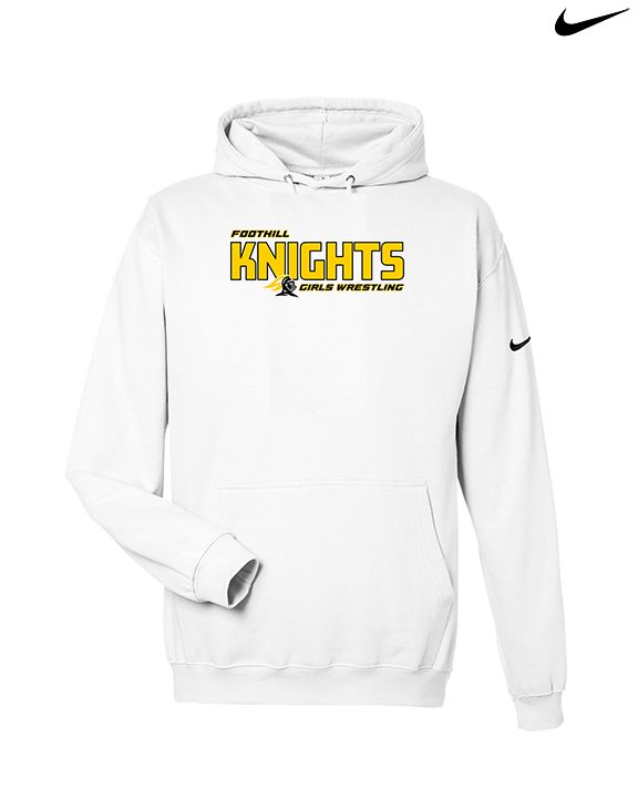 Foothill HS Wrestling Bold - Nike Club Fleece Hoodie