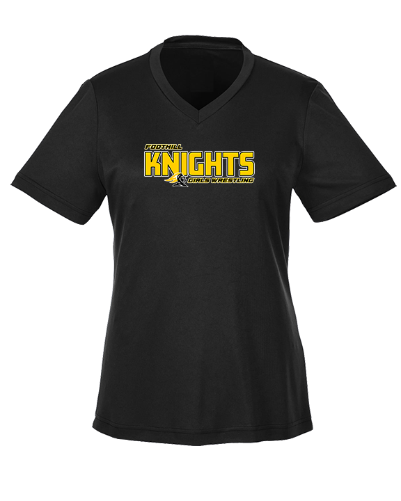 Foothill HS Wrestling Bold - Womens Performance Shirt