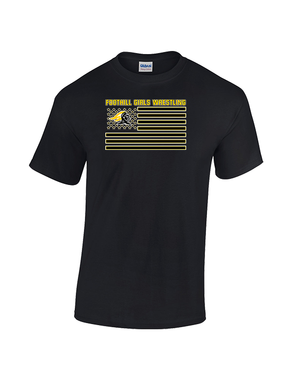 Foothill HS Wrestling Flag - Cotton T-Shirt