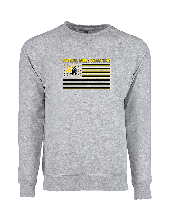 Foothill HS Wrestling Flag - Crewneck Sweatshirt