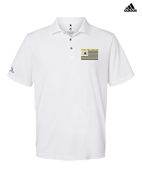Foothill HS Wrestling Flag - Mens Adidas Polo