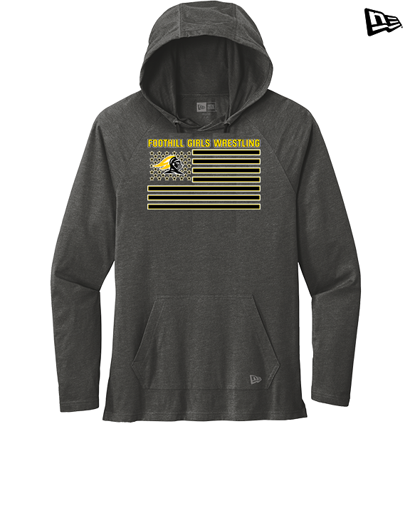 Foothill HS Wrestling Flag - New Era Tri-Blend Hoodie