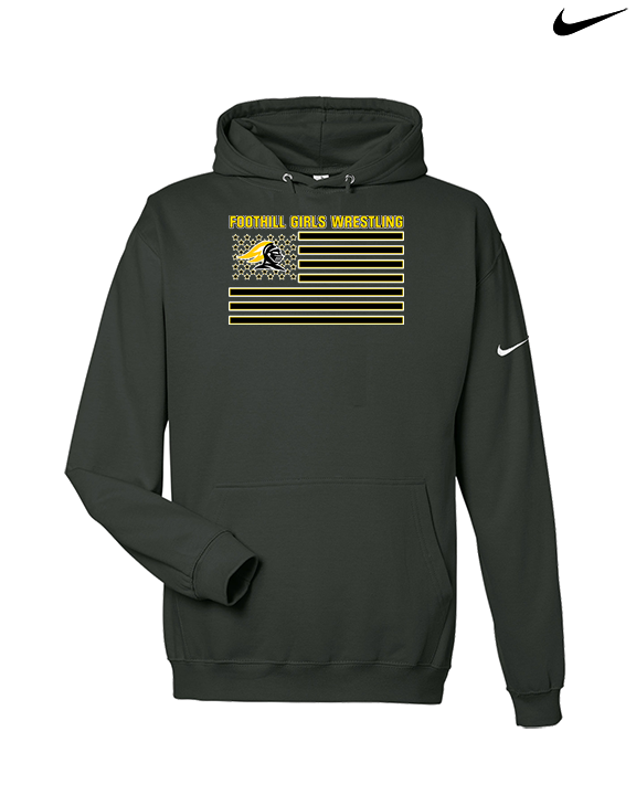 Foothill HS Wrestling Flag - Nike Club Fleece Hoodie