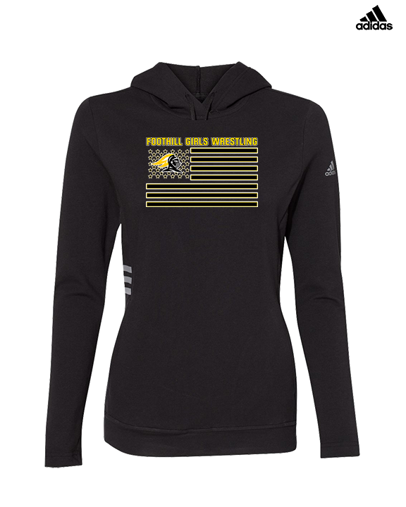 Foothill HS Wrestling Flag - Womens Adidas Hoodie