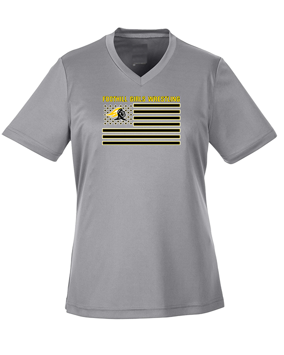 Foothill HS Wrestling Flag - Womens Performance Shirt