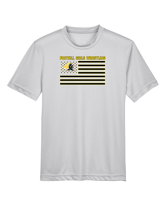 Foothill HS Wrestling Flag - Youth Performance Shirt