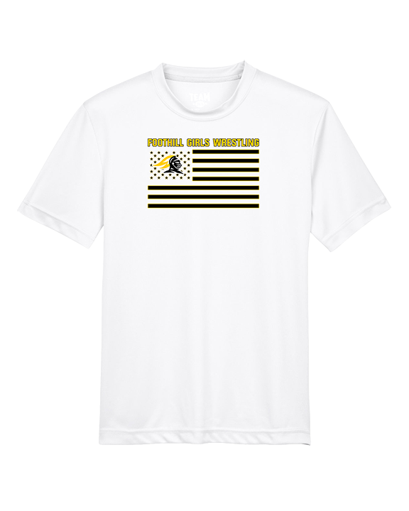 Foothill HS Wrestling Flag - Youth Performance Shirt