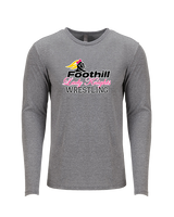 Foothill HS Wrestling Logo - Tri - Blend Long Sleeve