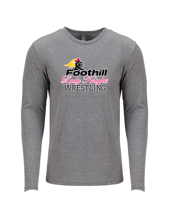 Foothill HS Wrestling Logo - Tri - Blend Long Sleeve