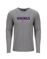 Fort Walton Beach HS Baseball Bold - Tri-Blend Long Sleeve