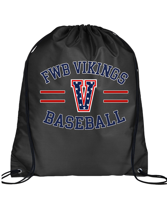 Fort Walton Beach HS Baseball Curve - Drawstring Bag