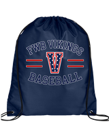 Fort Walton Beach HS Baseball Curve - Drawstring Bag