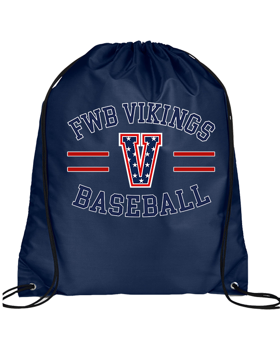 Fort Walton Beach HS Baseball Curve - Drawstring Bag