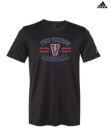 Fort Walton Beach HS Baseball Curve - Mens Adidas Performance Shirt