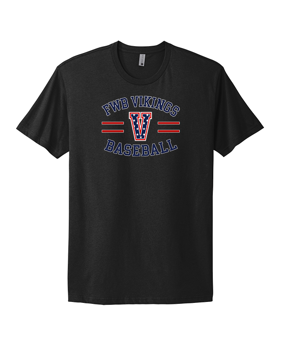 Fort Walton Beach HS Baseball Curve - Mens Select Cotton T-Shirt