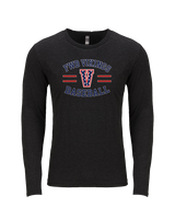 Fort Walton Beach HS Baseball Curve - Tri-Blend Long Sleeve